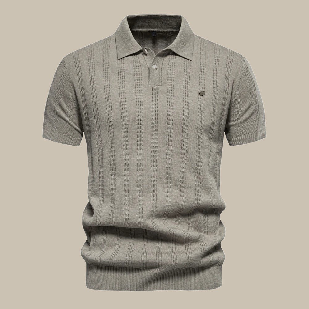 Finn | Elegant short-sleeve merino polo shirt