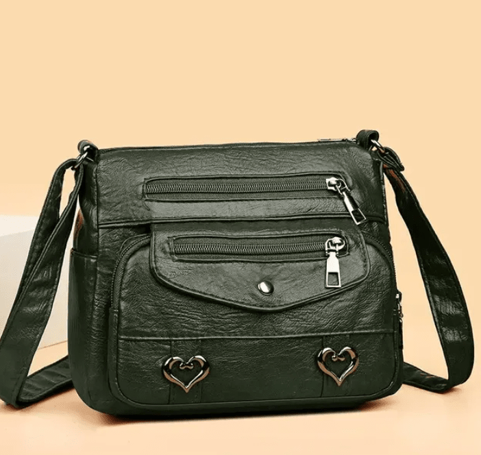Women's shoulder bag | Multiple zipper