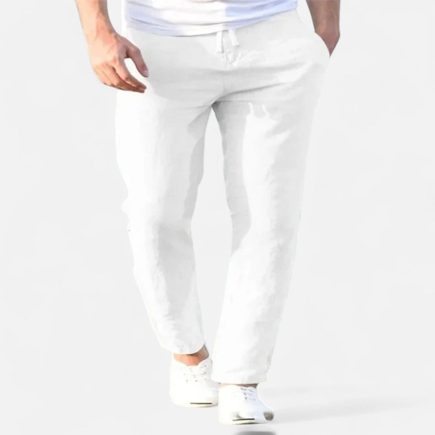 Ancienne Monde | Linen Drawstring Pants for Men – Breathable Comfort for Summer