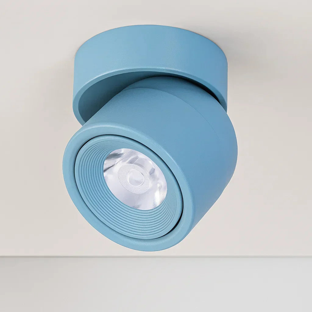 Adjustable LED spot for ceiling in aluminum