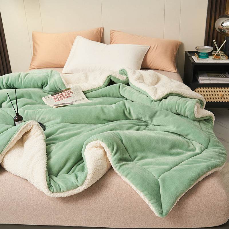 Sherpa Flannel Throw Blanket Dual Texture for Warm Comfort Ideal for Home Decor Lovers