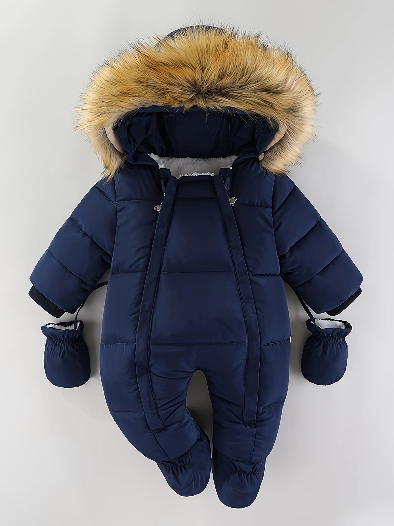 Frosty Baby Sleepsuit - Luxury Winter Jumpsuit with Hood for the Coldest Months