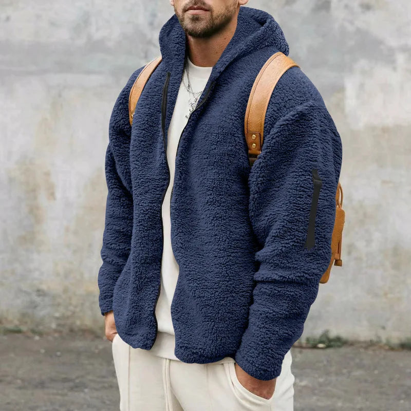 Mens Stylish Zip Up Hoodie Sweatshirt Heavy Warmth for Men Versatile Casual to Cozy Wear