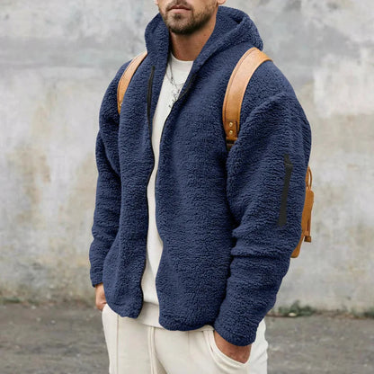 Mens Stylish Zip Up Hoodie Sweatshirt Heavy Warmth for Men Versatile Casual to Cozy Wear