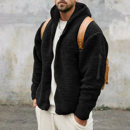Mens Stylish Zip Up Hoodie Sweatshirt Heavy Warmth for Men Versatile Casual to Cozy Wear