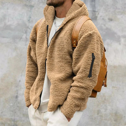 Mens Stylish Zip Up Hoodie Sweatshirt Heavy Warmth for Men Versatile Casual to Cozy Wear