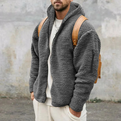 Mens Stylish Zip Up Hoodie Sweatshirt Heavy Warmth for Men Versatile Casual to Cozy Wear
