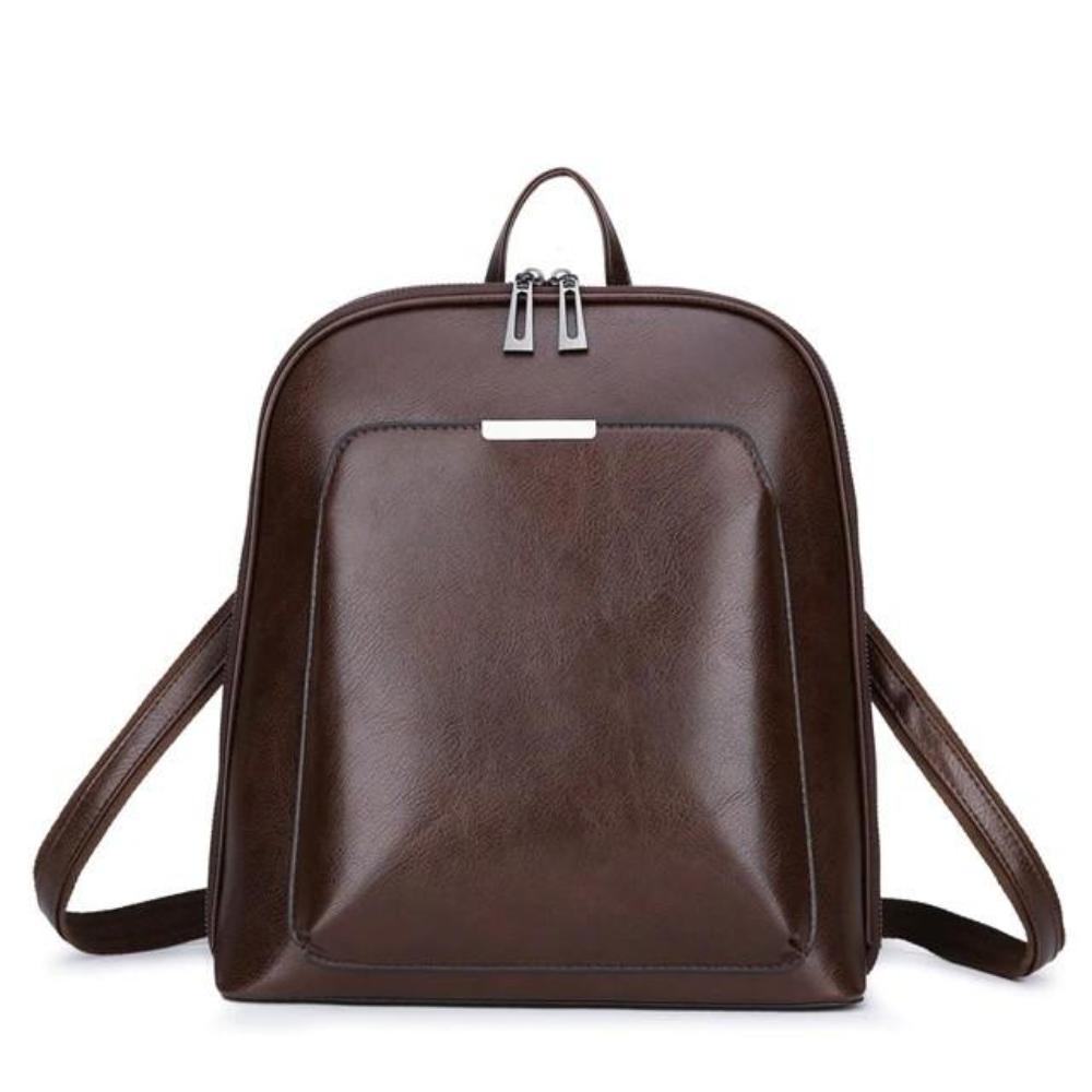 TrendAura Amanda Vegan Leather Backpack - Sleek Design, Spacious Interior, Adjustable Straps