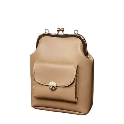 TrendAura Diana - Vegan Leather Structured Handbag - Timeless Elegance With Secure Clasp Closure