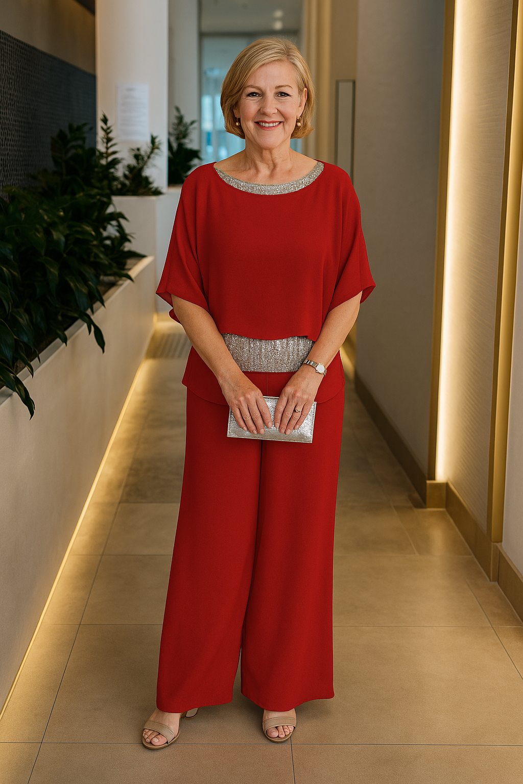Josette Chic Set Flowing Pants And Elegant Blouse For Modern Women Versatile Formal And Casual Wear