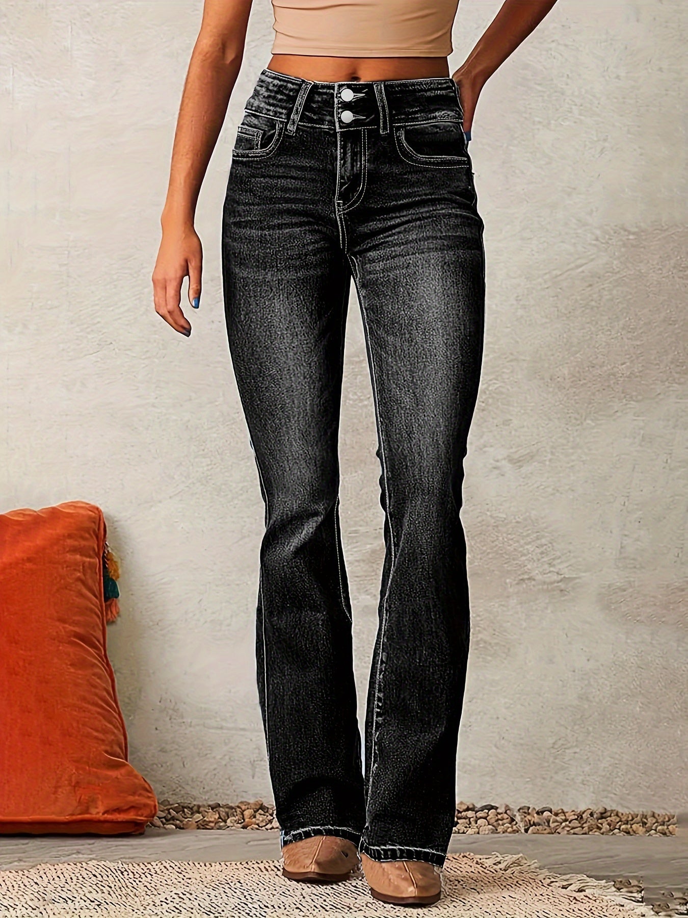 Ella | Women’s Winter Flare Leg High Waist Bootcut Pants