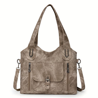 Vintage Chic Shoulder Bag - Practical and Elegant