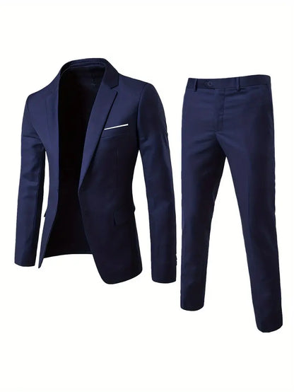 2-piece business suit for men