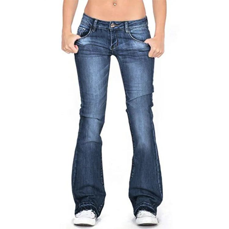 Marina Flared Pants For Women Vintage Look With Elongated Silhouette And Trendy Charm