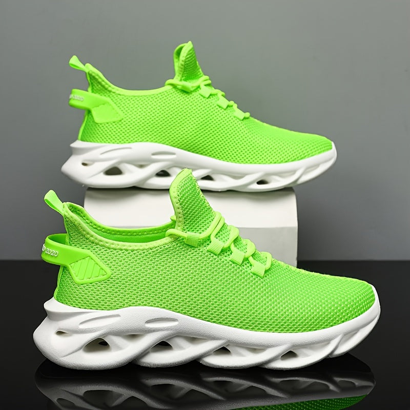 Men's Mesh Running Trainers Sporty Cushioned Sole For Men Athletes Power Up Performance