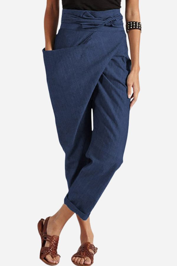 Olga Wrap Pants High Waisted Comfort Flattering Silhouette For Women On The Go Everyday Essentials