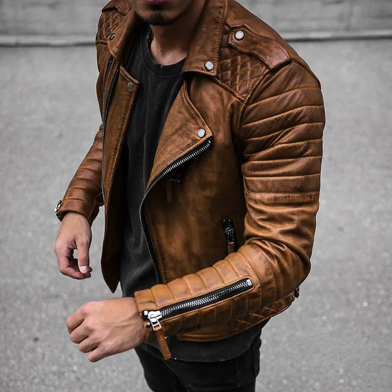 Fernando | Men's Biker Jacket — Structured Design & Refined Details