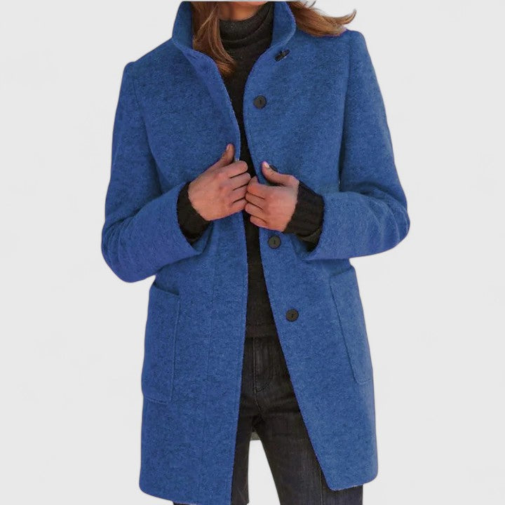 Emma – Elegant Wool-Blend Coat