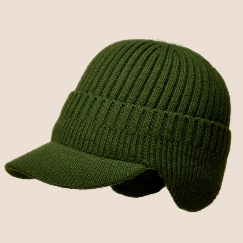 Leonard Warm Knitted Beanie Thick Ribbed Knit For Extreme Cold Elegant Winter Accessory For Men And Women