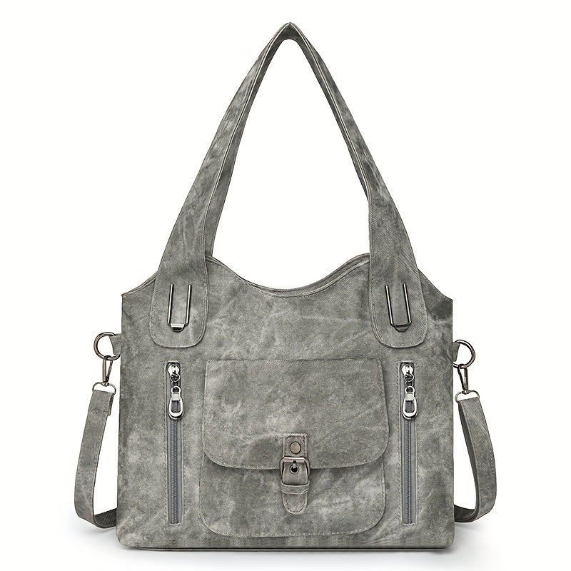 Vintage Chic Shoulder Bag - Practical and Elegant