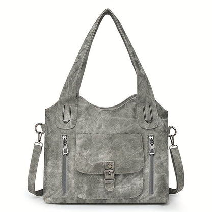 Vintage Chic Shoulder Bag - Practical and Elegant
