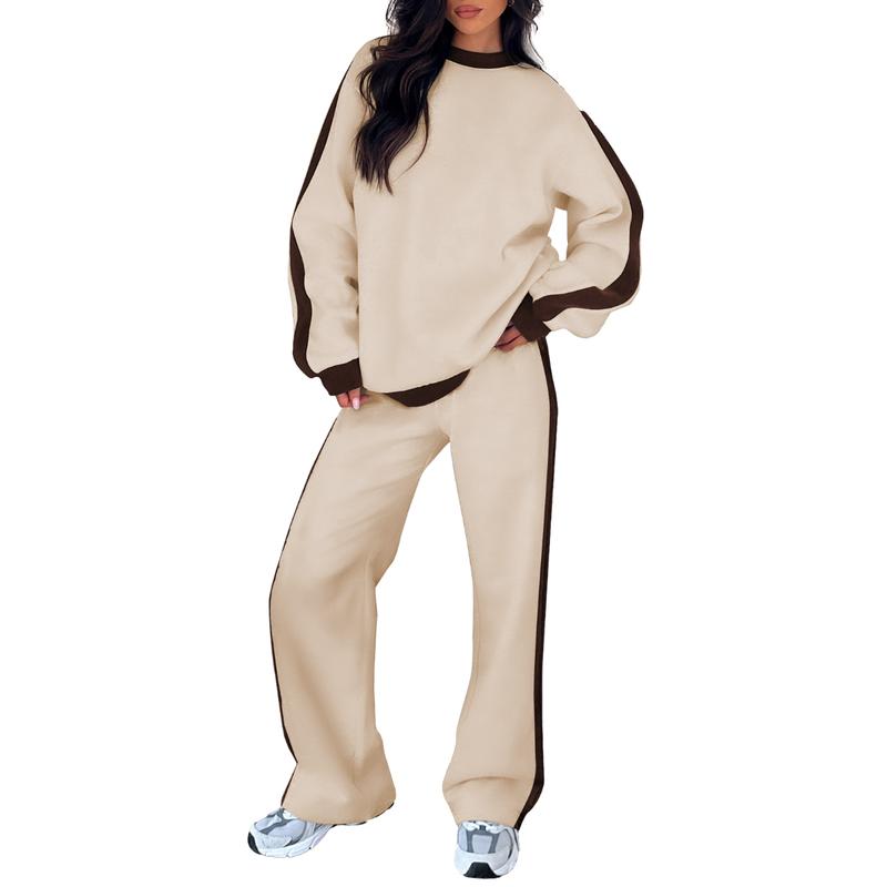 Women's Sweatshirt Set with Relaxed Fit and Soft Fabric