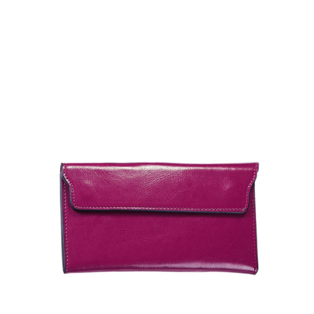 TrendAura Jane Leather Fold Wallet - Slim Secure Storage in Timeless Genuine Leather