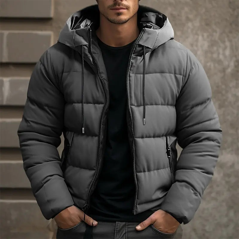 Valère | Men's Hooded Winter Jacket — Warmth & Urban Elegance