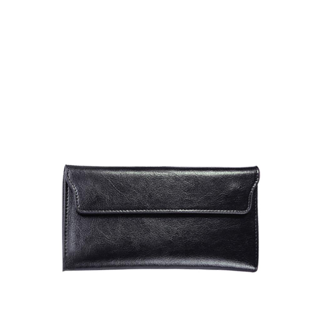 TrendAura Jane Leather Fold Wallet - Slim Secure Storage in Timeless Genuine Leather