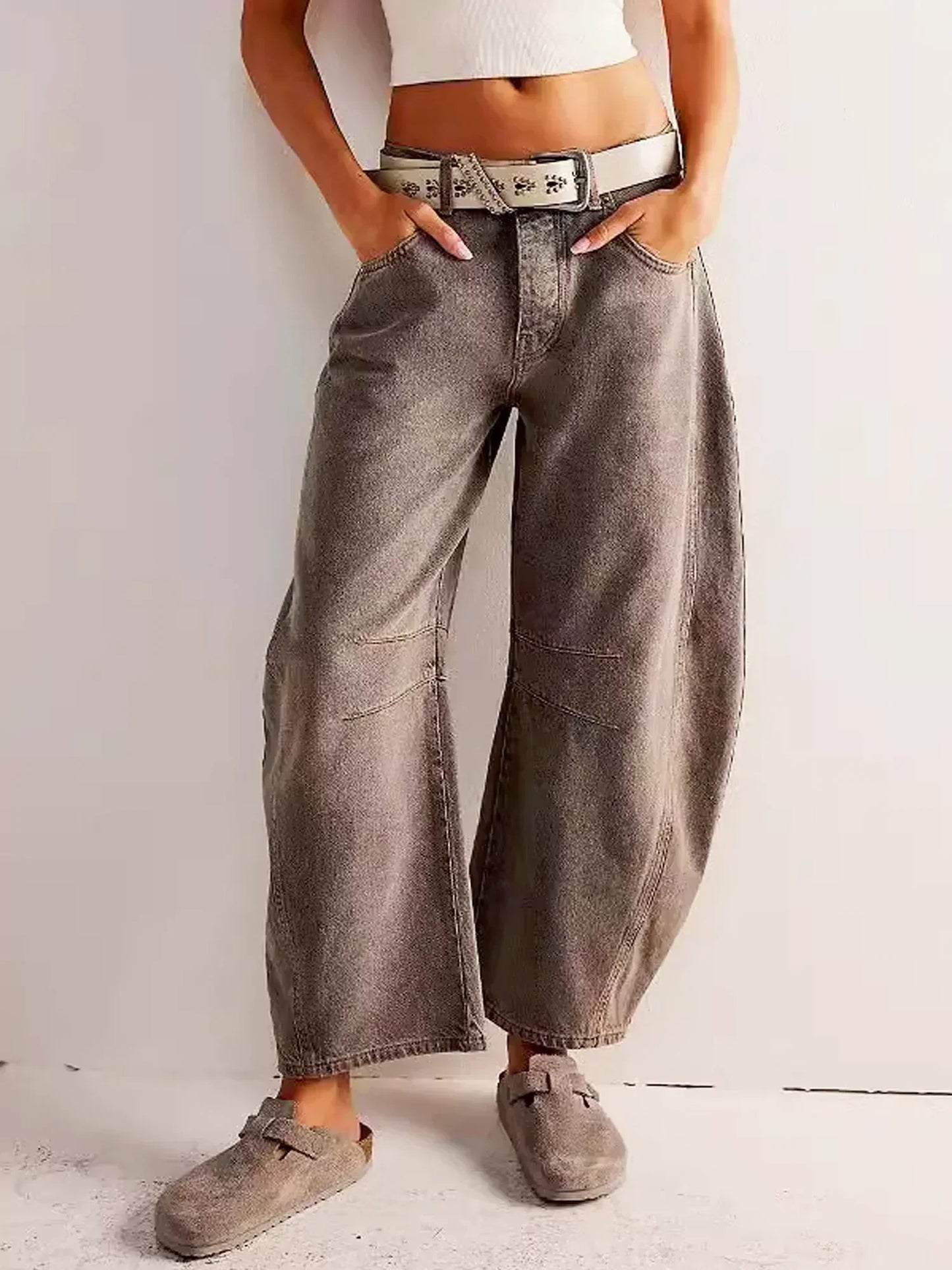 Elizabeth | Women’s Winter Wide Leg Casual Loose Fit jeans