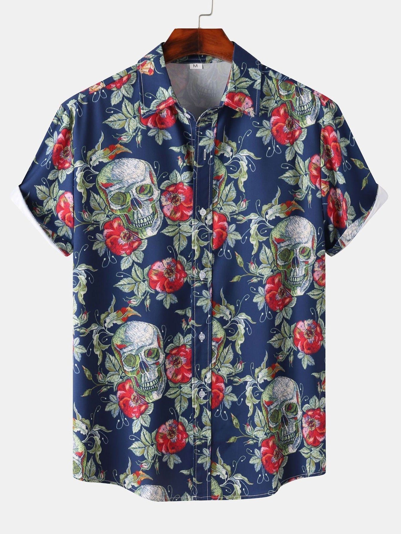 TrendAura | Roses Skull T-Shirt