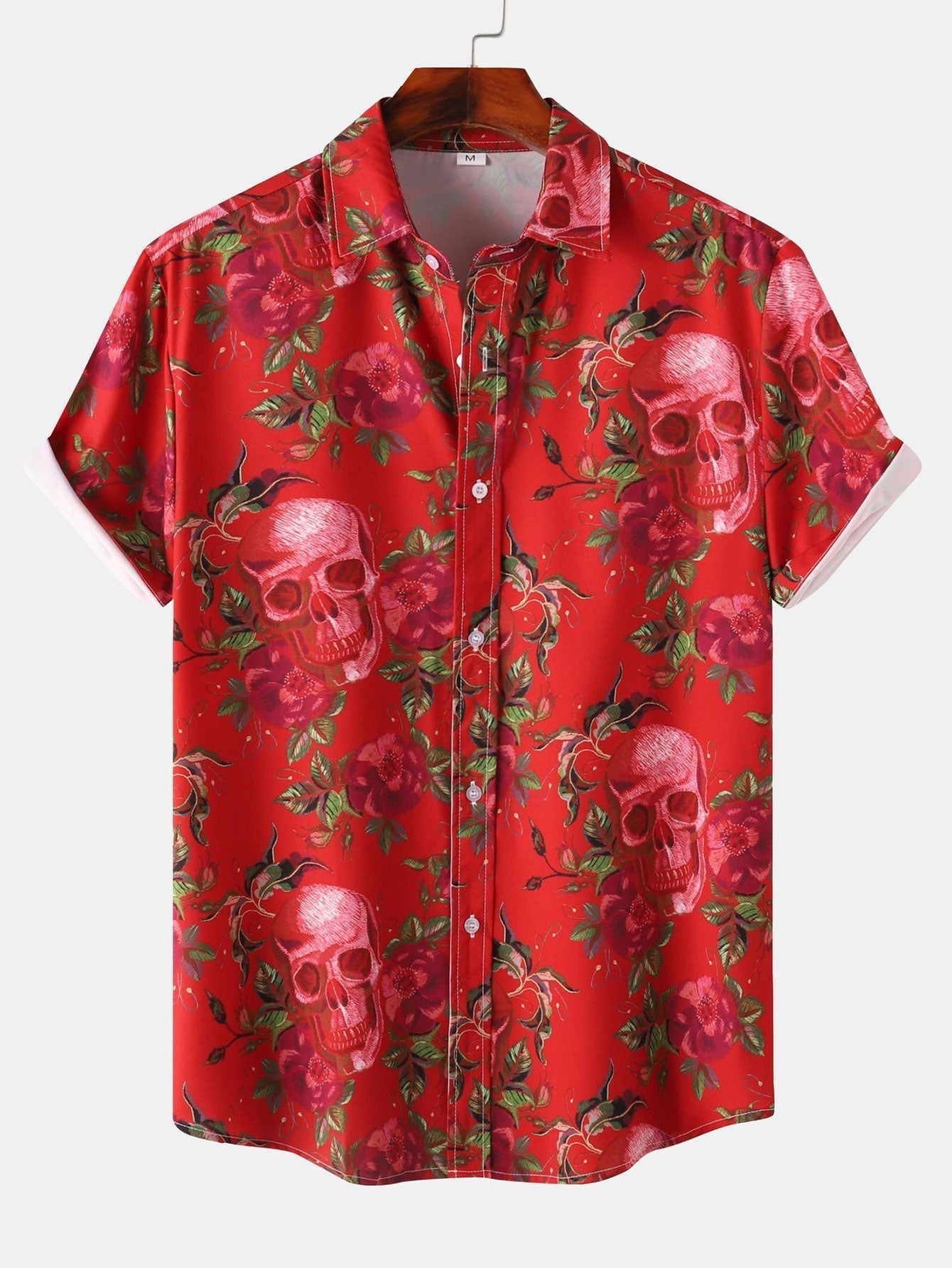 TrendAura | Roses Skull T-Shirt
