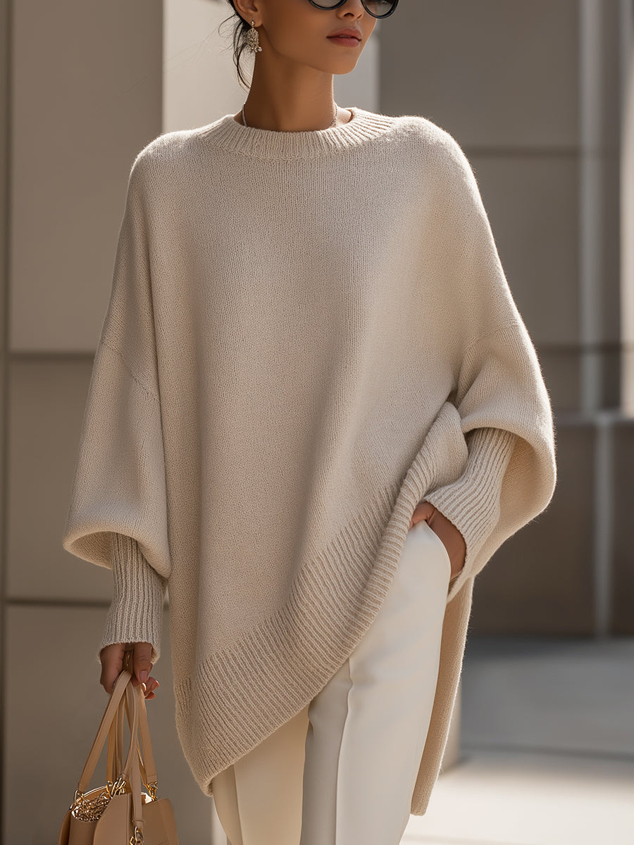 Women's Oversized Poncho with Soft Fabric and Versatile Design - TrendAura