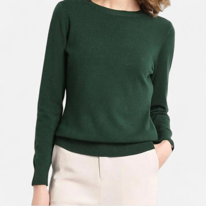 Ancient World | Women's Merino Wool Sweater Round Neck Timeless
