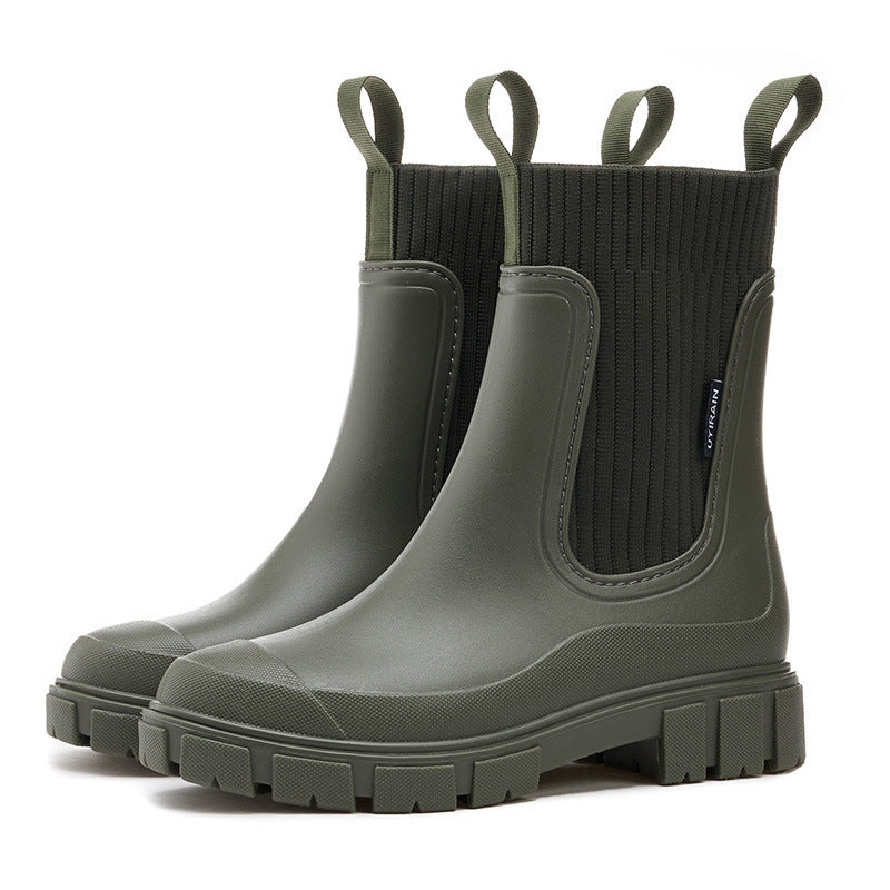 Eloura-Moda | Waterproof Rain Boots with Non-Slip Sole, Perfect for Rainy Weather