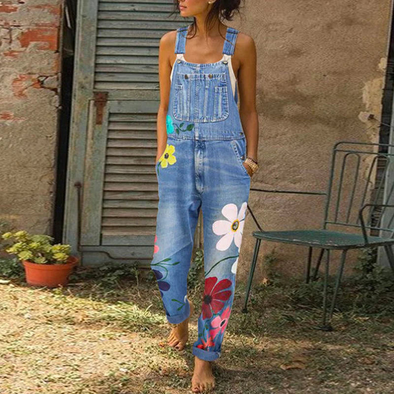 Ginette | Floral Pattern Jumpsuit – Chic and Casual Style