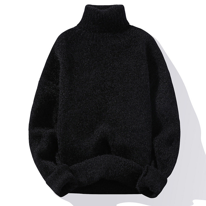 Men's Turtleneck Knit Sweater Soft Warm Comfort Classic Fit For Everyday Wear Versatile Layering For Cold Weather