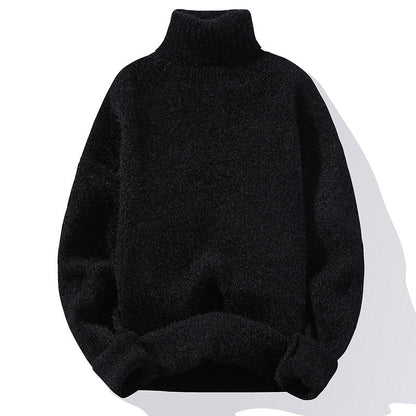 Men's Turtleneck Knit Sweater Soft Warm Comfort Classic Fit For Everyday Wear Versatile Layering For Cold Weather