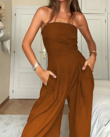 Leona Jumpsuit For Women Elegant Off Shoulder Design With Flattering Fit And All Day Comfort