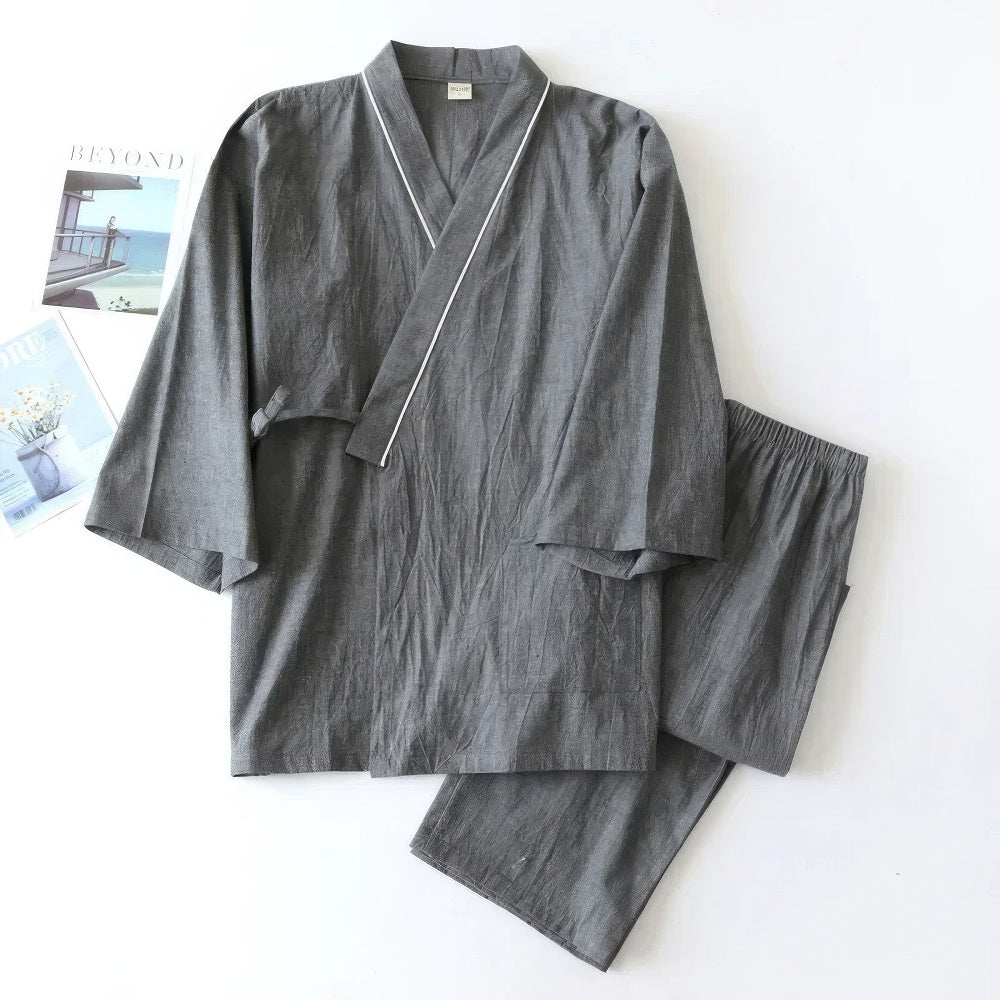 Traditional Japanese Kimono Pajamas for Men