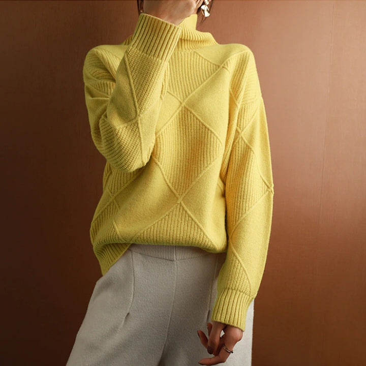 Women’s Roll Knitted Jumper | Stylish Accent