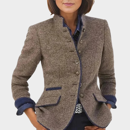 Oboni Women's Blazer Elegant Tailored Fit For Business Formal And Casual Chic For Professional Women