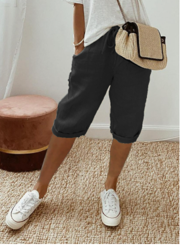 Marlene Cotton Linen Shorts For Women Breathable Comfortable Everyday Wear In Hot Weather