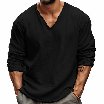 Max Classic V Neck Men's Shirt Comfortable Cotton Modern Fit For Office And Casual Wear