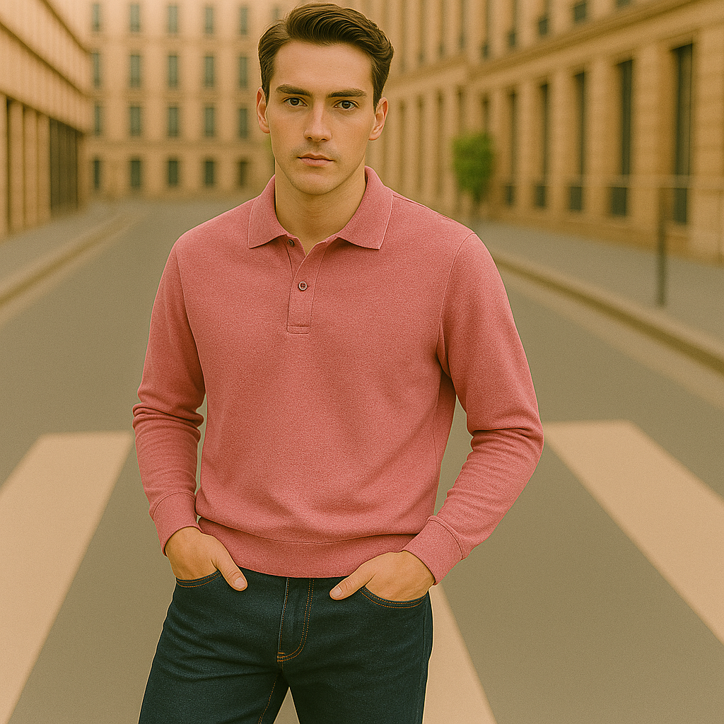 Casual Long Sleeve Shirt for Men | Simple