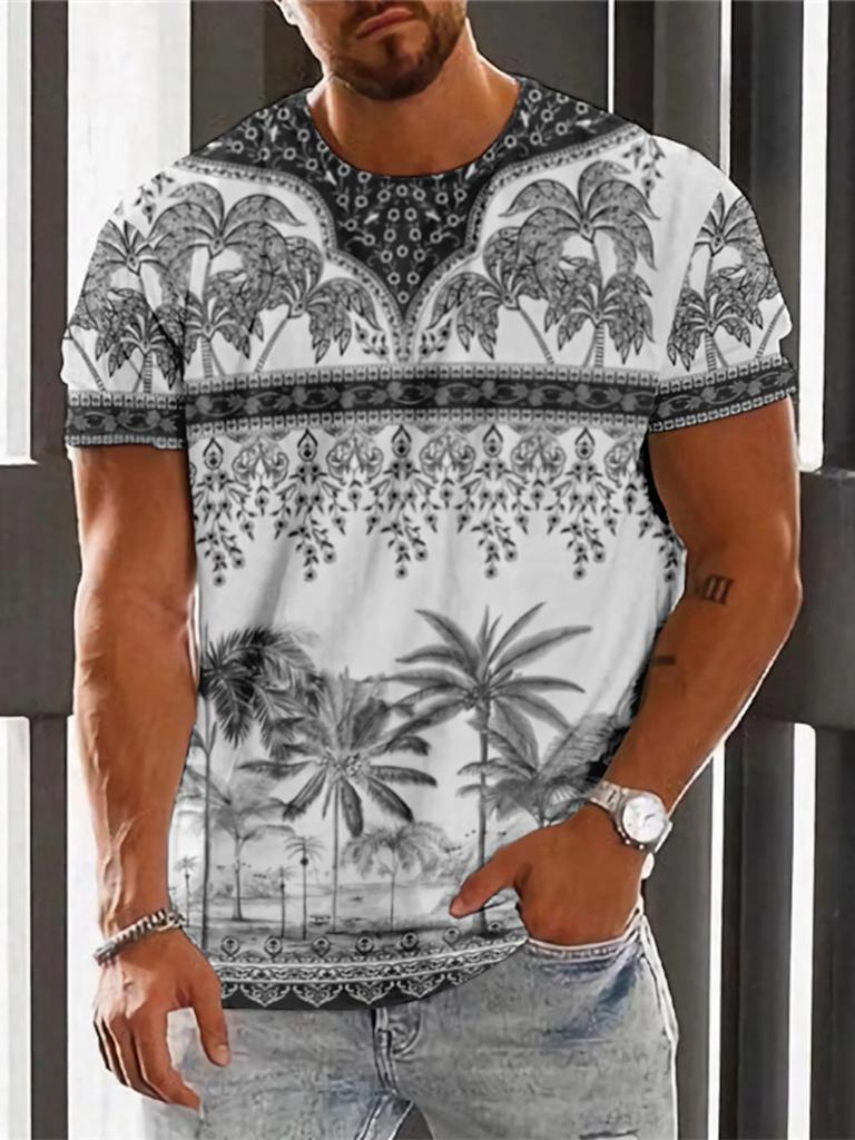 Classic Boho Summer T-shirt For Men | Casual