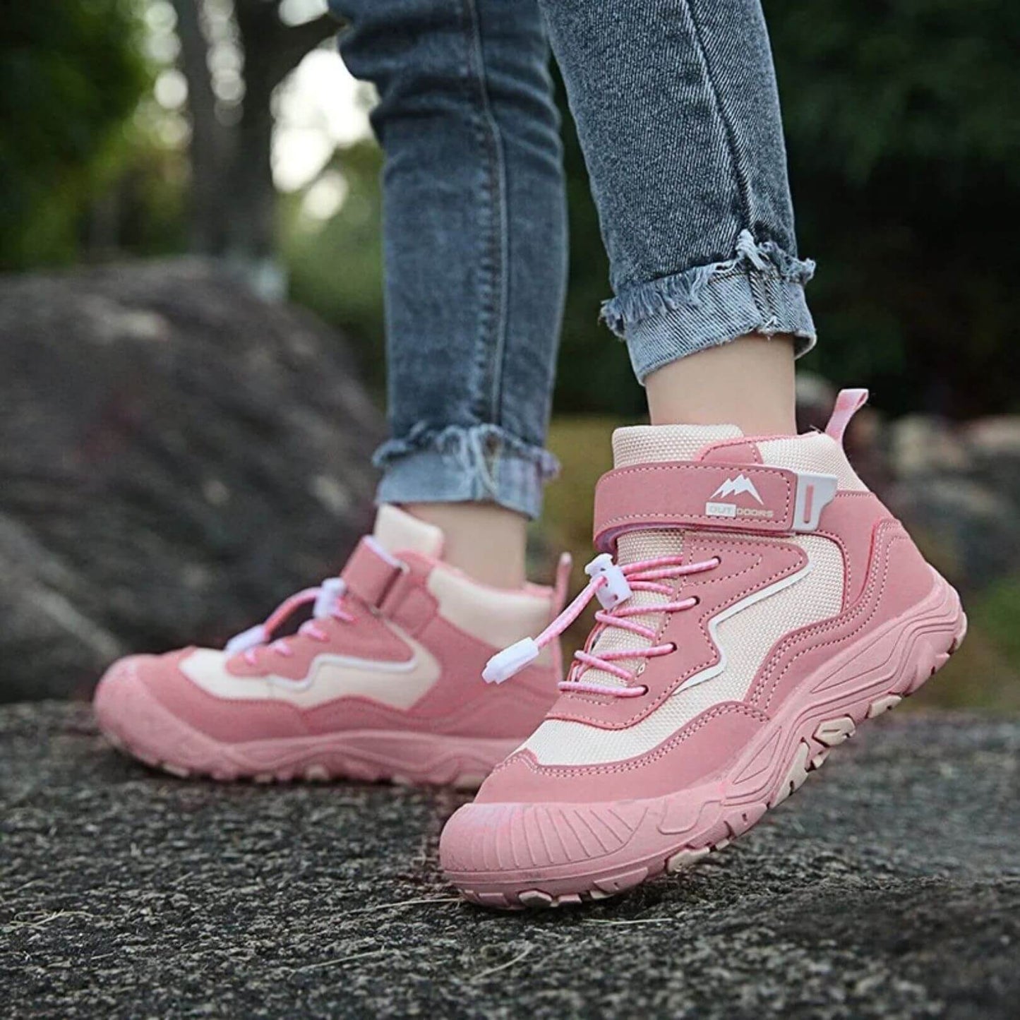 Kids Barefoot Winter Boots Water Resistant Easy On Wide Toe Fit Warm Lined For Outdoor Play