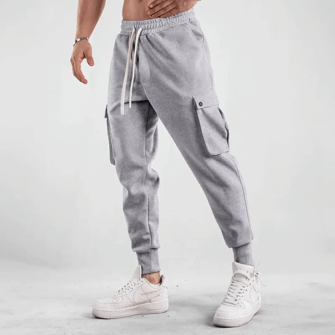TrendAura Elite Street Cargo Joggers For Men With Adaptive Breathable Fabric And Cargo Pockets