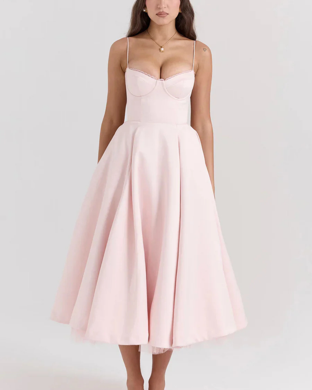 Mily Airy Summer Dress With Corset Detail For Women Trendy Versatile Beach To Evening Outfit