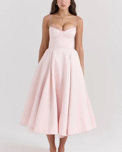 Mily Airy Summer Dress With Corset Detail For Women Trendy Versatile Beach To Evening Outfit